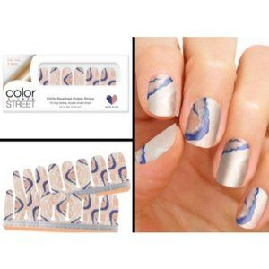 Crystal Cave Color Street 100% Real Nail Polish Strips Retired Set